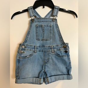 Toddler Girls Denim Overall Shorts